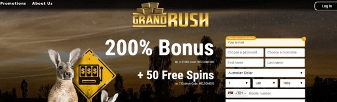 Grand rush no deposit bonus